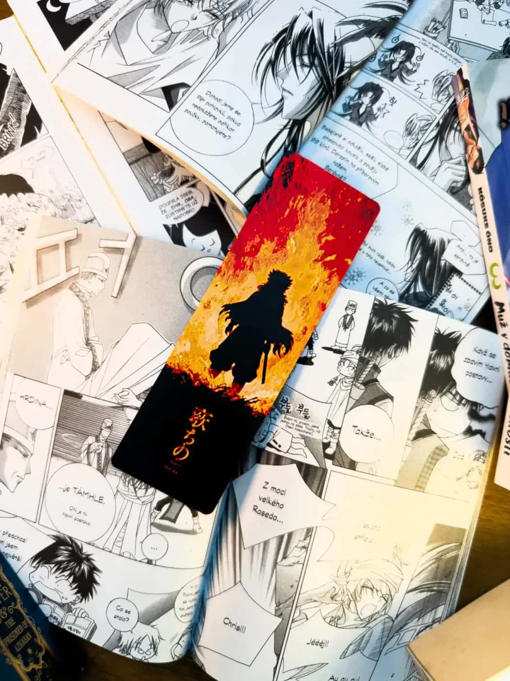 Záložka Demon Slayer: Rengoku „心を燃やせ“