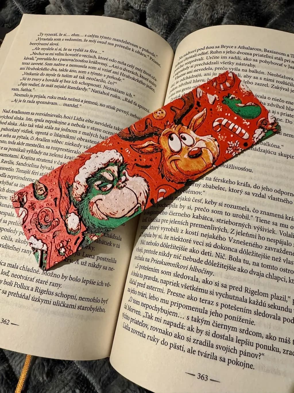 Záložka Grinchovské Vánoce