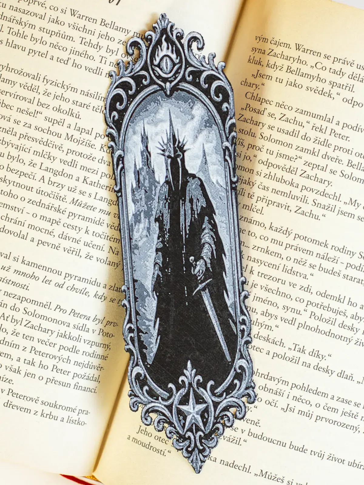 Záložka Černokněžný pán Angmaru – Pán prstenů